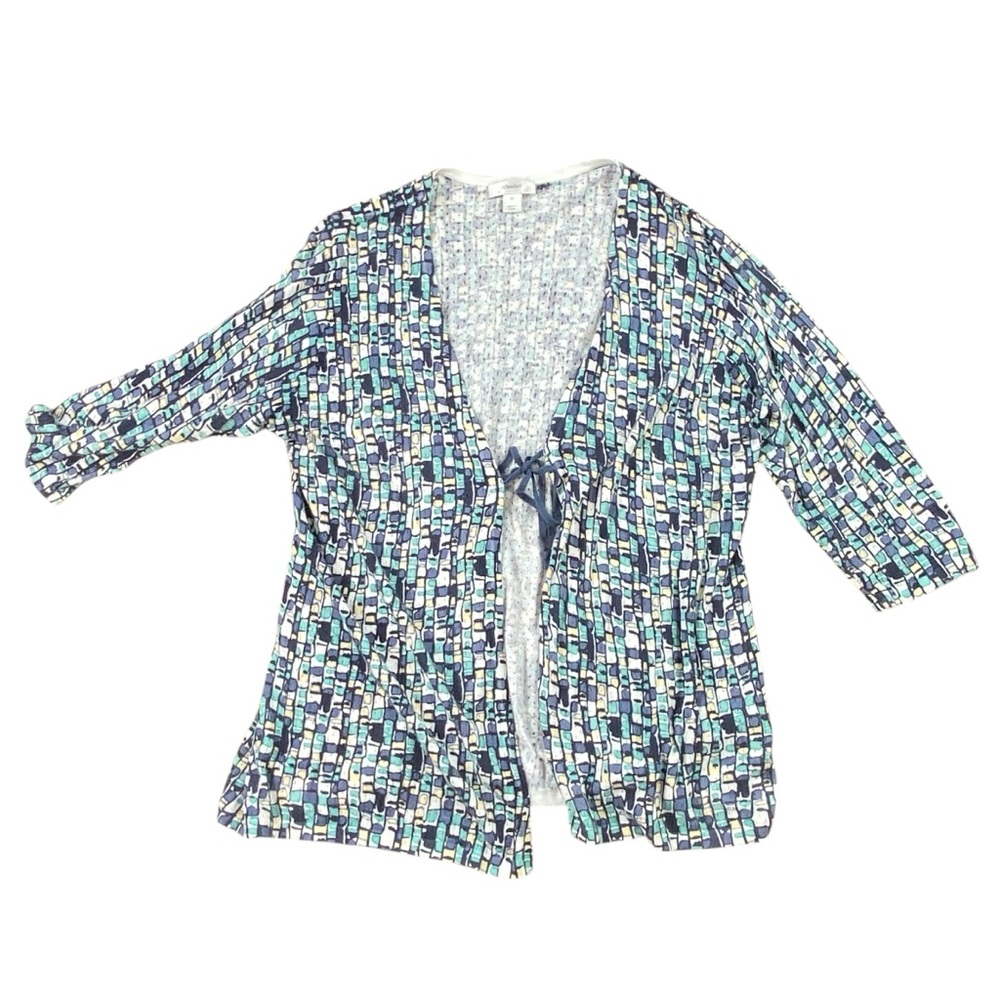 Woman’s CJ Banks lightweight tie front enclosure cardigan size 2X